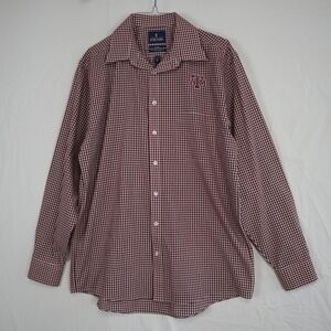 Texas A&M Aggies Shirt Mens 16‎ 34/35 Stafford Regular Fit Button Up Long Sleeve